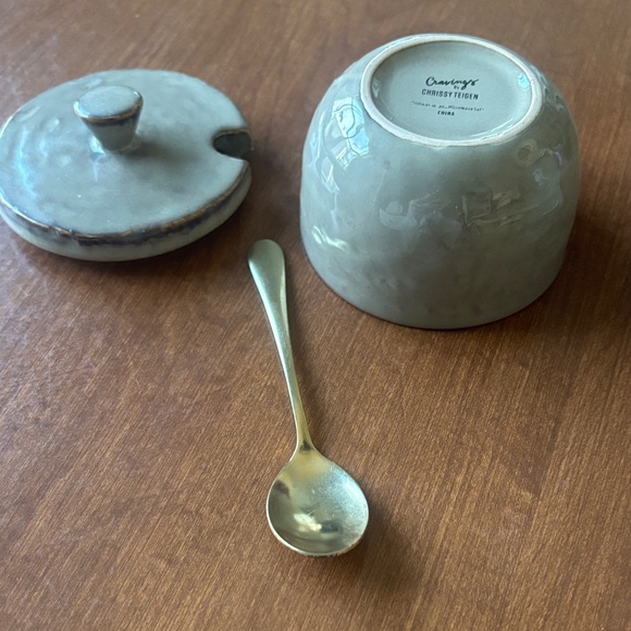 Ceramic Cream and Sugar Set - Brown - Picture 4 of 4